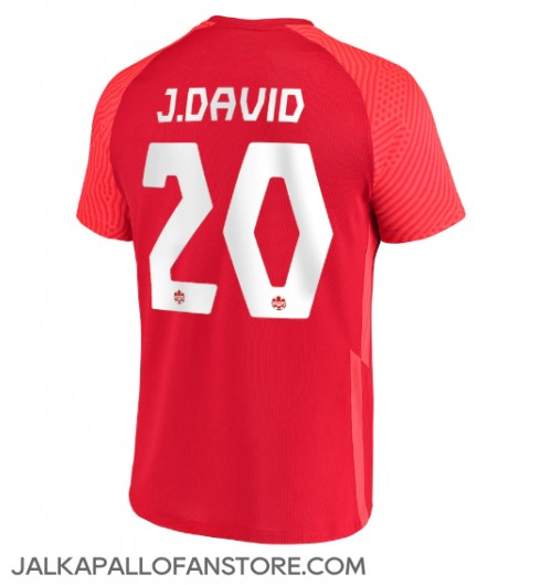 Kanada Jonathan David #20 Kotipaita MM-kisat 2022 Lyhythihainen